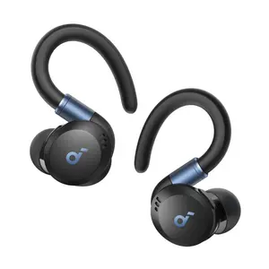soundcore Sport X20 by Anker, True-Wireless Workout Earbuds, Rotatable and Extendable Ear Hooks, Noise Cancelling, Deep Bass, IP68 Waterproof, Sweatproof, Dustproof, 48H Play, Sport Earbuds for Gym