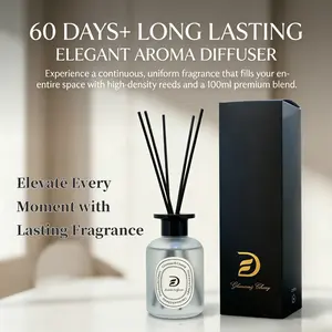 200ML High-End Aromatherapy Essential Oil Reed Diffuser, Long-Lasting Fragrance, Alcohol-Free, Safe for Babies & Pets, Home Decor Gift