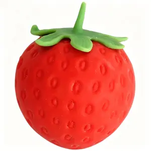 Squishy Extra Large Strawberry, Gag Gifts Funny Adult, Giant Stress Ball, Fidget Sensory Toy for Kids, ADHD Toys