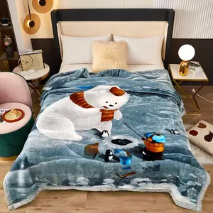 Cartoon Pattern Blanket, 1 Count Soft Comfortable Warm Throw, Air-conditioned Room Blanket, Warm Nap Blanket for Home & Office, Fluffy Blanket