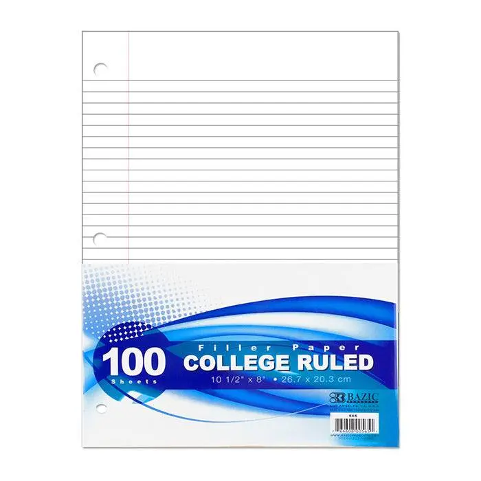 BAZIC C/R 100 Ct. Filler Paper BAZIC C/R 100 Ct. Filler Paper