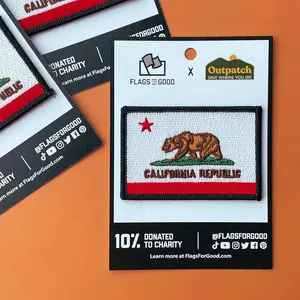 California Flag Stick-On Patch