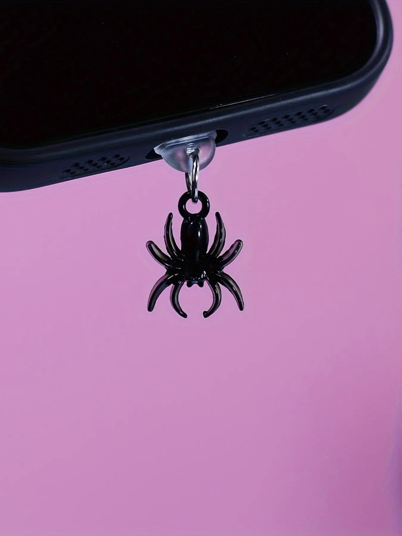 Cartoon Spider Charging Port Dust Plug, Compatible with Apple/Type-C Interface, Fun Phone Dust Cover, Phone Accessory, Accessories for iphone, Cell Phone Accessories, Adds Fun to Your Phone