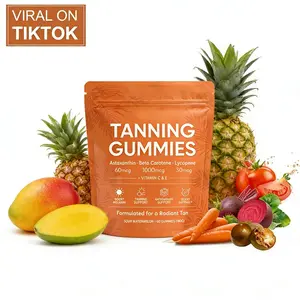 Tanning Gummies for Women and Men - Oral Self Tan Supplements Without The Sun - Tanning Pills Alternative - Fast Acting Melanin Supplement with Beta Carotene, Astaxanthin, Lycopene, Niacinamide