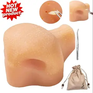 1 Set Strawberry Nose Cleaner Stress Relief Tool, Simulated Pimple Squeezing, Blackhead Removal, Magic Tool, Suitable for Office Adults, Blackhead Remover