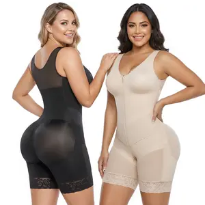 SHAPERX 2 PCS Sculpting Tummy Control Fajas Colombianas for Women Moldeadoras Shapewear with V-shape Elastic Band