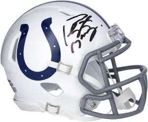 Peyton Manning Indianapolis Colts Autographed 2004-2019 Throwback Logo Riddell Speed Mini Helmet - Fanatics Authentic Certified