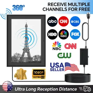 Indoor TV Antenna,Frame-type Intelligent Digital TV Antenna, Long Range Reception, Digital Indoor HD Antennas,  Frame design, Easy Installation for Home Apartments, No Monthly Bill, Enjoy Local Channels