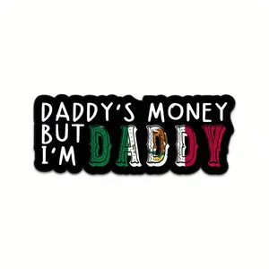 Daddy's Money Vinyl Decal Sticker for Trucks, Waterproof and Durable Blue Collar Hard Hat Stickers for Electricians, Mechanics, and Tool Boxes