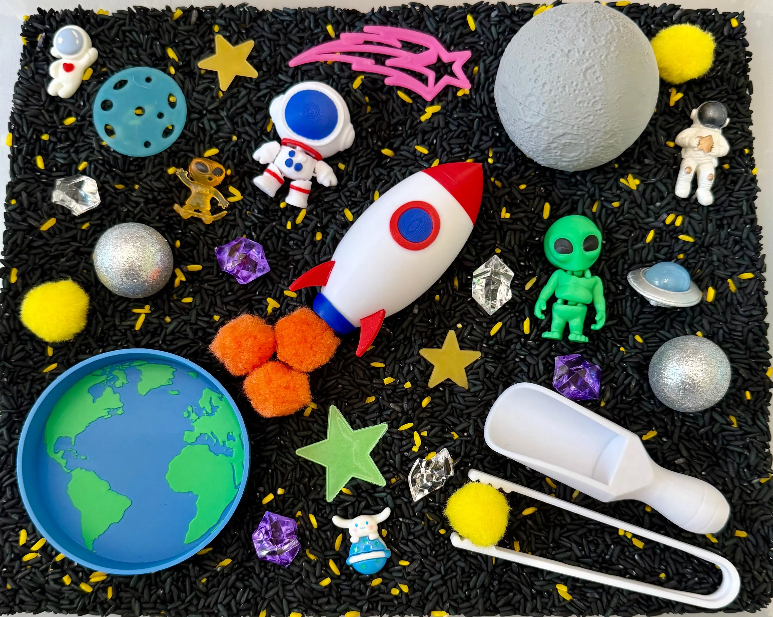 Space Sensory Bin, Classic Novelty Stress Relief Toy for Kids