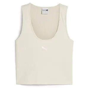 PUMA Womens Dare To Muted Motion Scoop Neck Tank  Casual - White