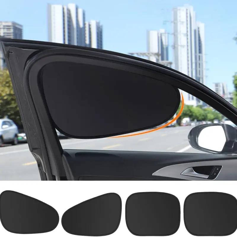 Magnetic Side Window Sun Shade Keeps Cooler Sun Shade UV Rays Privacy Protector, Reuseable Washable Sun Shade for Most Cars, Vhicles, SUV