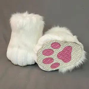 Fursuit feet paw shoes kit plush furry boots fursuit costume paw shoes halloween accessories cosplay costume Comic Exhibition