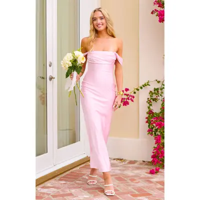 slim fit dress slacks Pink Tulle Long Prom Dresses, A-Line Graduation Dresses US 10 / Pink main image 0