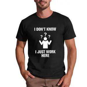 I Don't Know Shrugging Figure Graphic Novelty T-Shirt