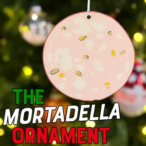 The MORTADELLA Christmas Tree Ornament for Italian-American and Sopranos Superfans - Festive Decoration - Italian American Pride
