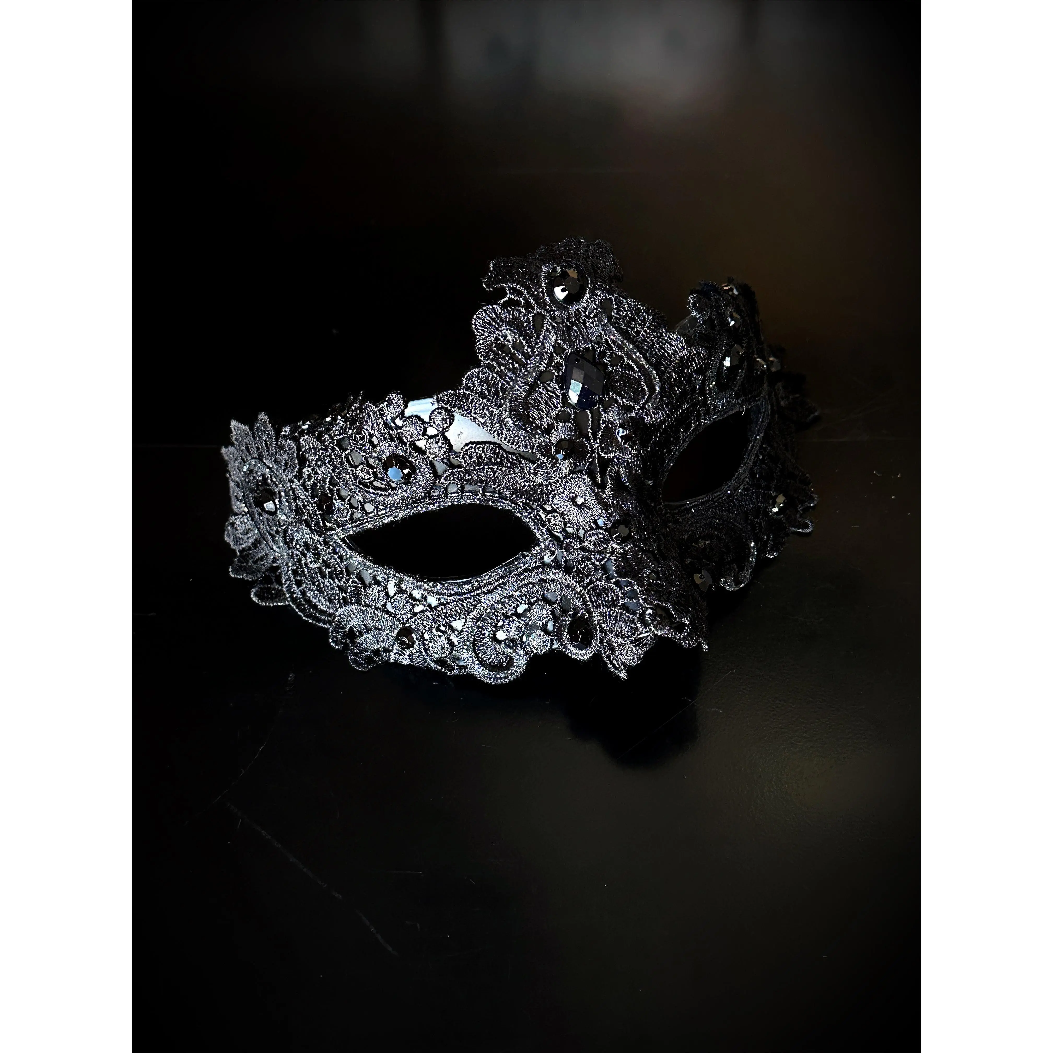 Brocade Mask - Black Brocade Mask - Black