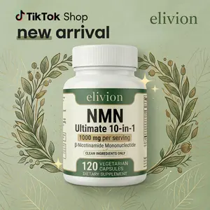 elivion Pure NMN 1000mg Ultimate Complex, 10-in-1 NAD+ Precursor with Resveratrol & TMG - Zero Fillers, Purity Tested Supplement for Healthy Aging & Longevity - 120 Capsules (60 Day Supply) Vitamin Healthcare Dietary Edible Fitness Optimum