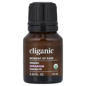 Cliganic Moment of Ease™, 100% Pure Essential Oil, Geranium, 0.34 fl oz (10 ml)