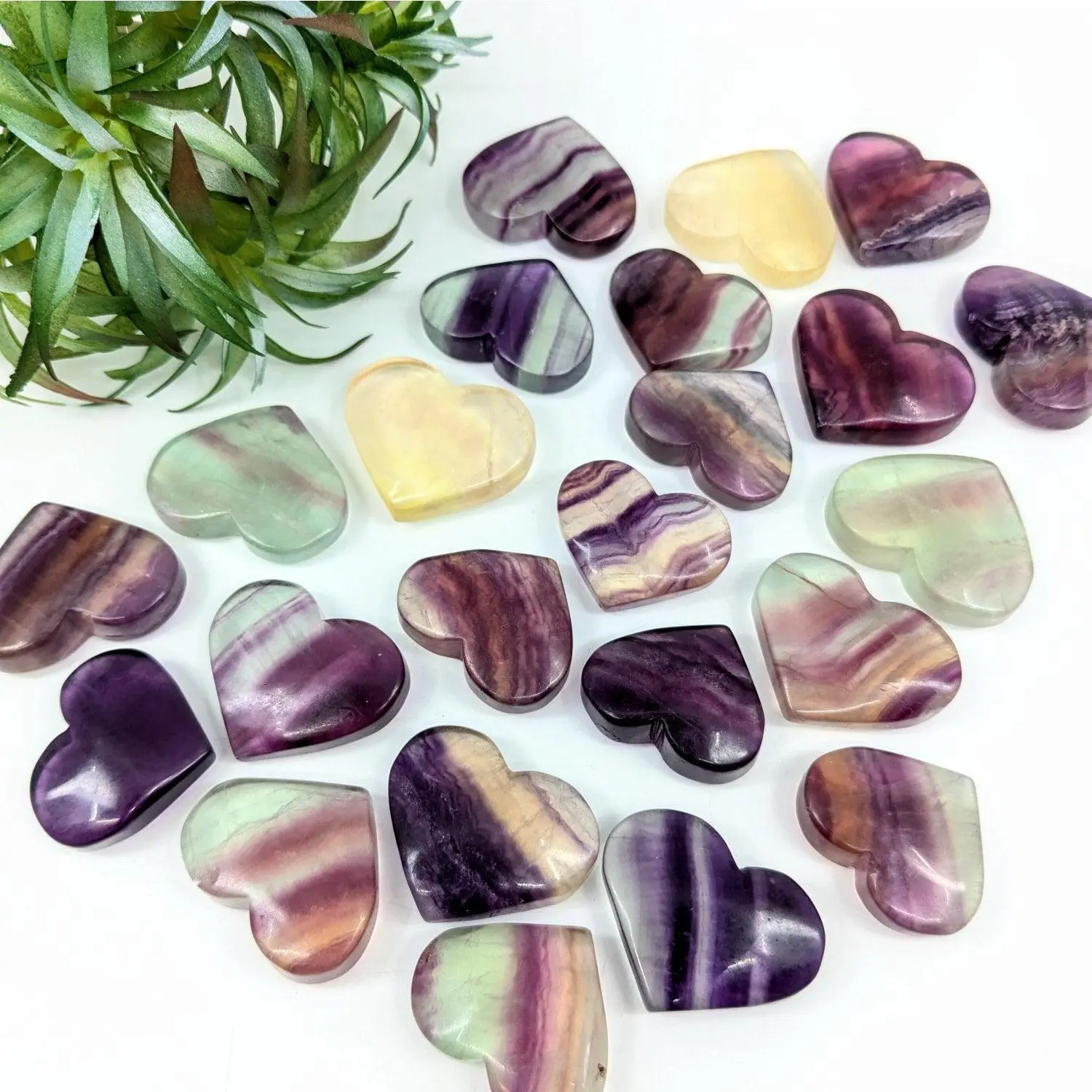 Fluorite 1.4 Inch Mini Heart