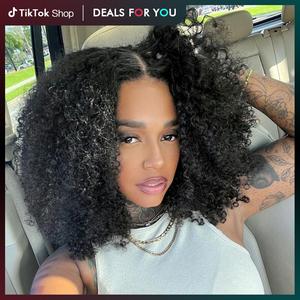 Geeta Hair-250% Density Kinky Curly Pre Cut 6X4 Glueless Real Human Hair Wigs Pre Everything Beginner Friendly#SummerVibes