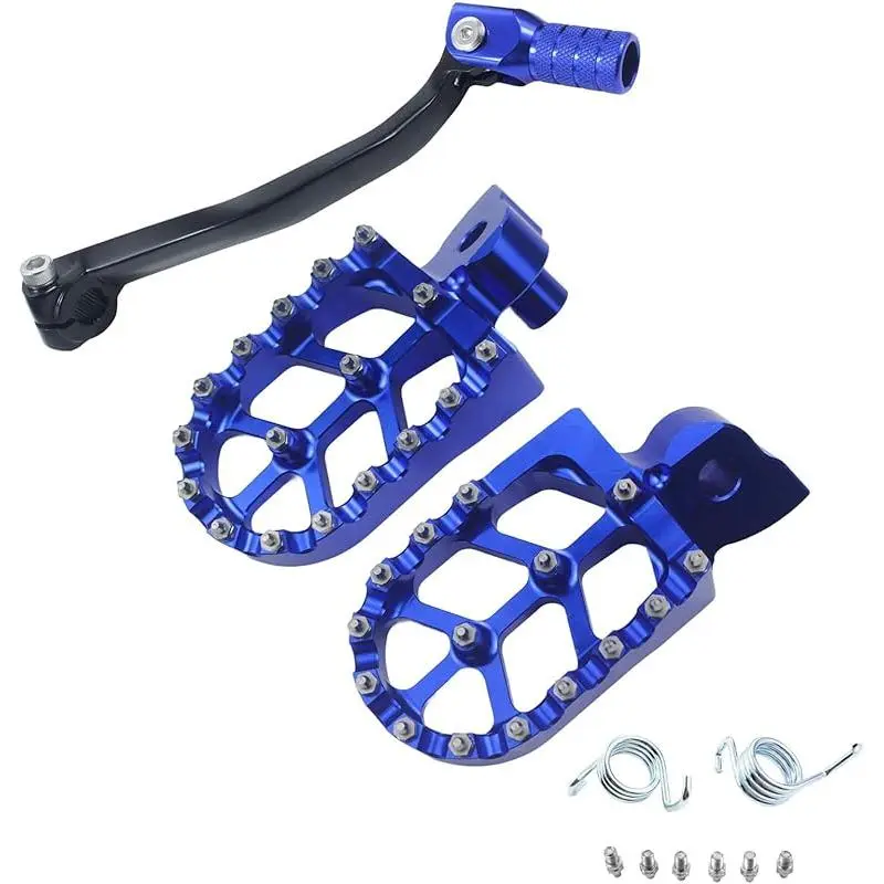 Footpegs + Shift Lever (YZ125) Blue