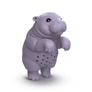 Genuine Fred Sip’opotamus Baby Hippo Tea Infuser – Cute BPA-Free Silicone Loose-Leaf Tea Strainer, Fun Kitchen Gadget & Novelty Gift for Tea Lovers, Friends, or Stocking Stuffers