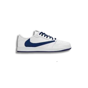 Ready Now - Custom Travis Scott Penn State Sneaker - White