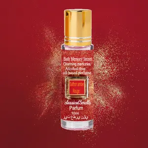 10 ml Saffron amber Rouge Women's Roll-On Perfume Floral Perfume Oil Natural Fresh Scent, Elegant Long-Lasting Fragrance, Portable Design, Perfect for Daily Use