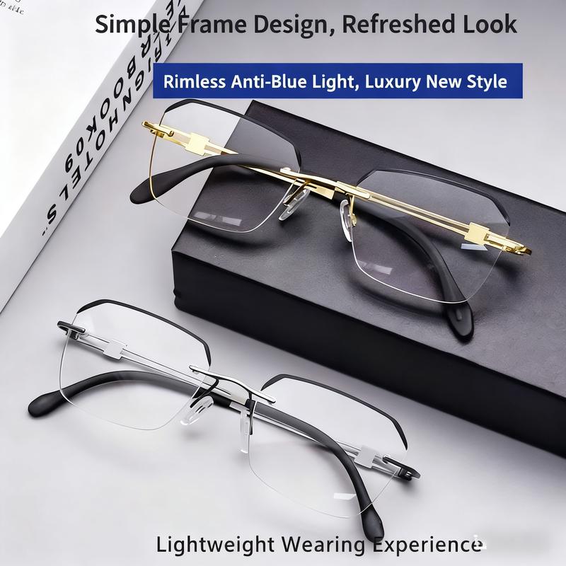 Presbyopia Glasses with Smart Auto-Zoom Feature and Anti-Blue Light Protection, Designed for Versatile Use on Computer, TV, and Reading, Ensuring Comfortable Wear with Soft Silicone Pads