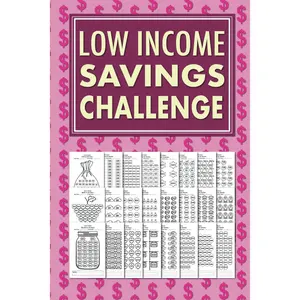 Low Income Savings Challenge Book – Easy Money Saving Tracker - Paperback