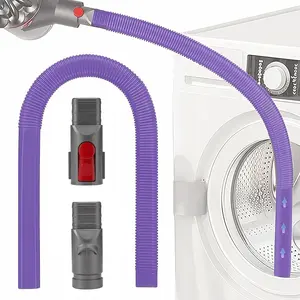 Crevice Tool for Dy**n V15 V12 V11 V10 V8 V7 V6 Vacuum Cleaners, Flexible Tumbler Dryer Lint Vacuum Extension Hose Compatible (Purple)