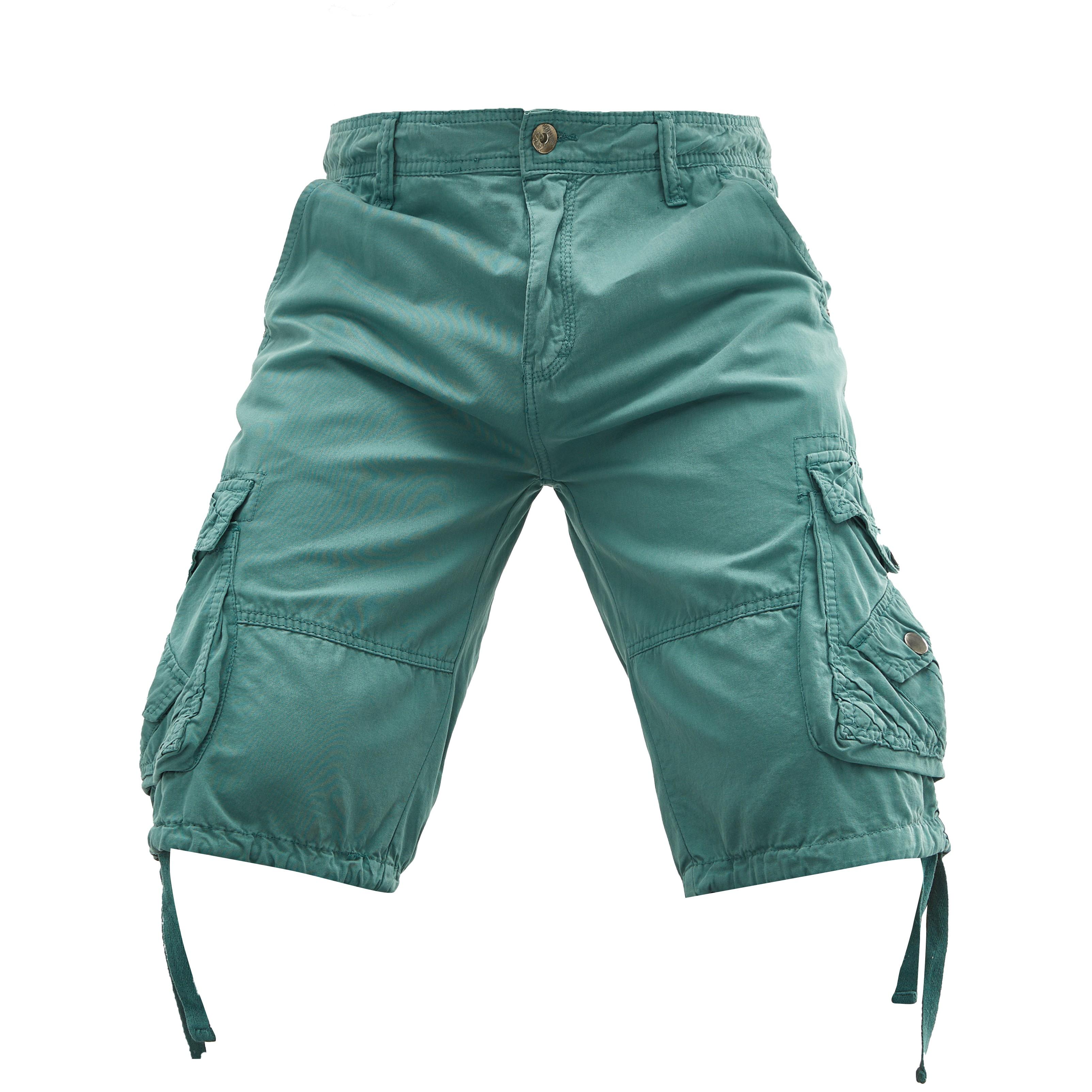 Men's Summer Cotton Washed Cargo Shorts, Multi Flap Pockets Large Capacity Breathable Casual Regular Fit Tactical Utility Shorts for Hiking Camping Daily Streetwear,Men Clothes