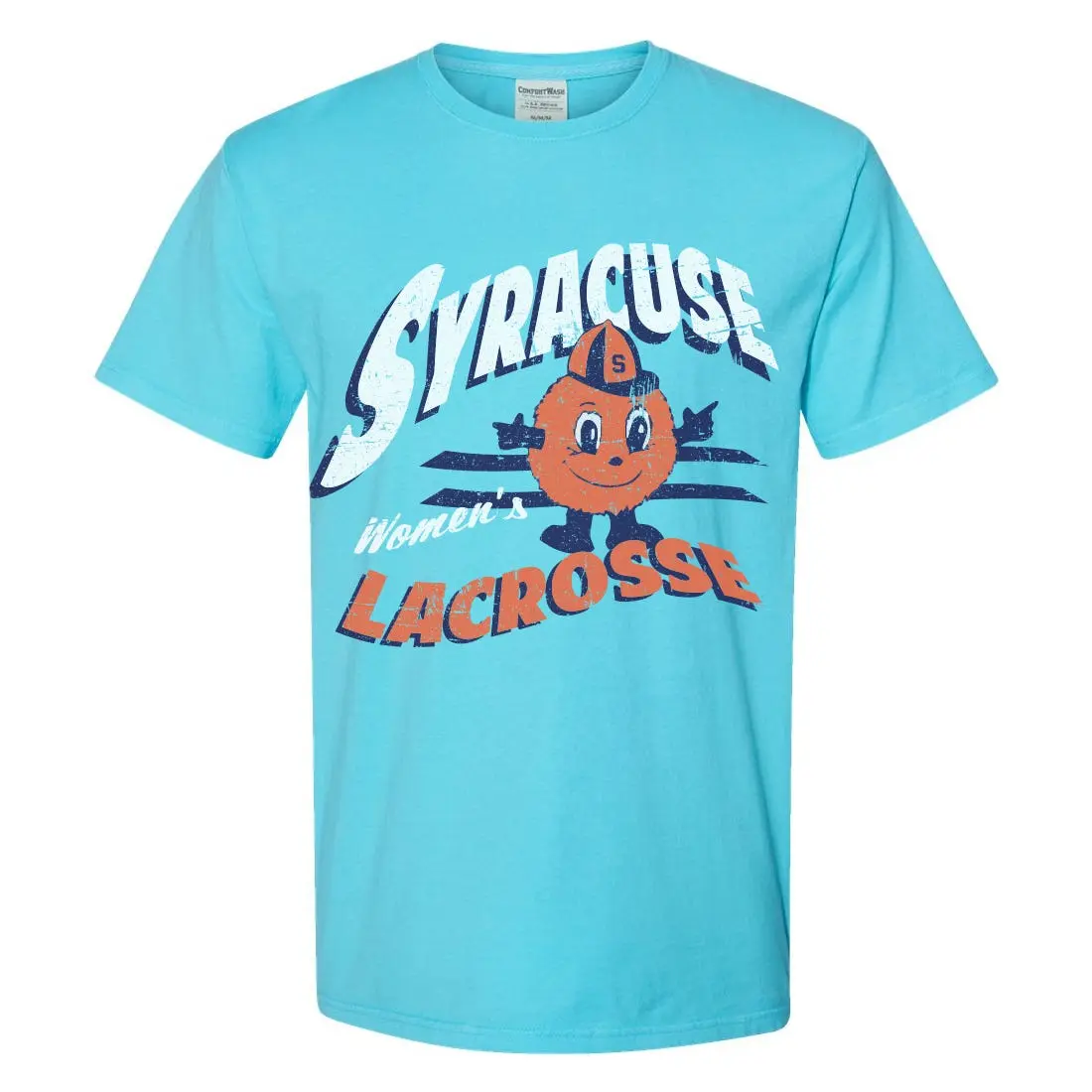 Women's Syracuse Graphic Short-Sleeve Cotton Casual Fit Lacrosse T-Shirt, Graphics, Shortsleeve, Oversized, Retro, Top