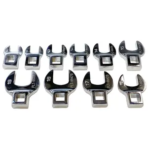 Platinum  0.37 in. Drive Metric Crowfoot Wrench Set - 10 Piece