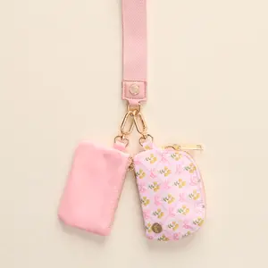 Marigold Lane Pink Dynamic Duo Pouch Wristlet