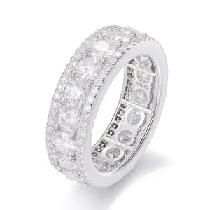 VVS1 925 Sterling Silver Moissanite Ring