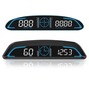 Digital GPS Speedometer Universal Heads Up Display For Car, 5.5 inch Large LCD Display HUD With MPH Speed, Fatigued Driving Alert, Overspeed Alarm, Trip Meter For All Vehicle