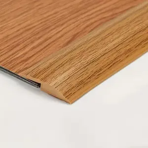 Durable Self-Adhesive PVC Floor Transition Strip, Wood Grain Design, 39.37 Inches, for Carpet and Hard Floor Edge Trim, Flexible Edges