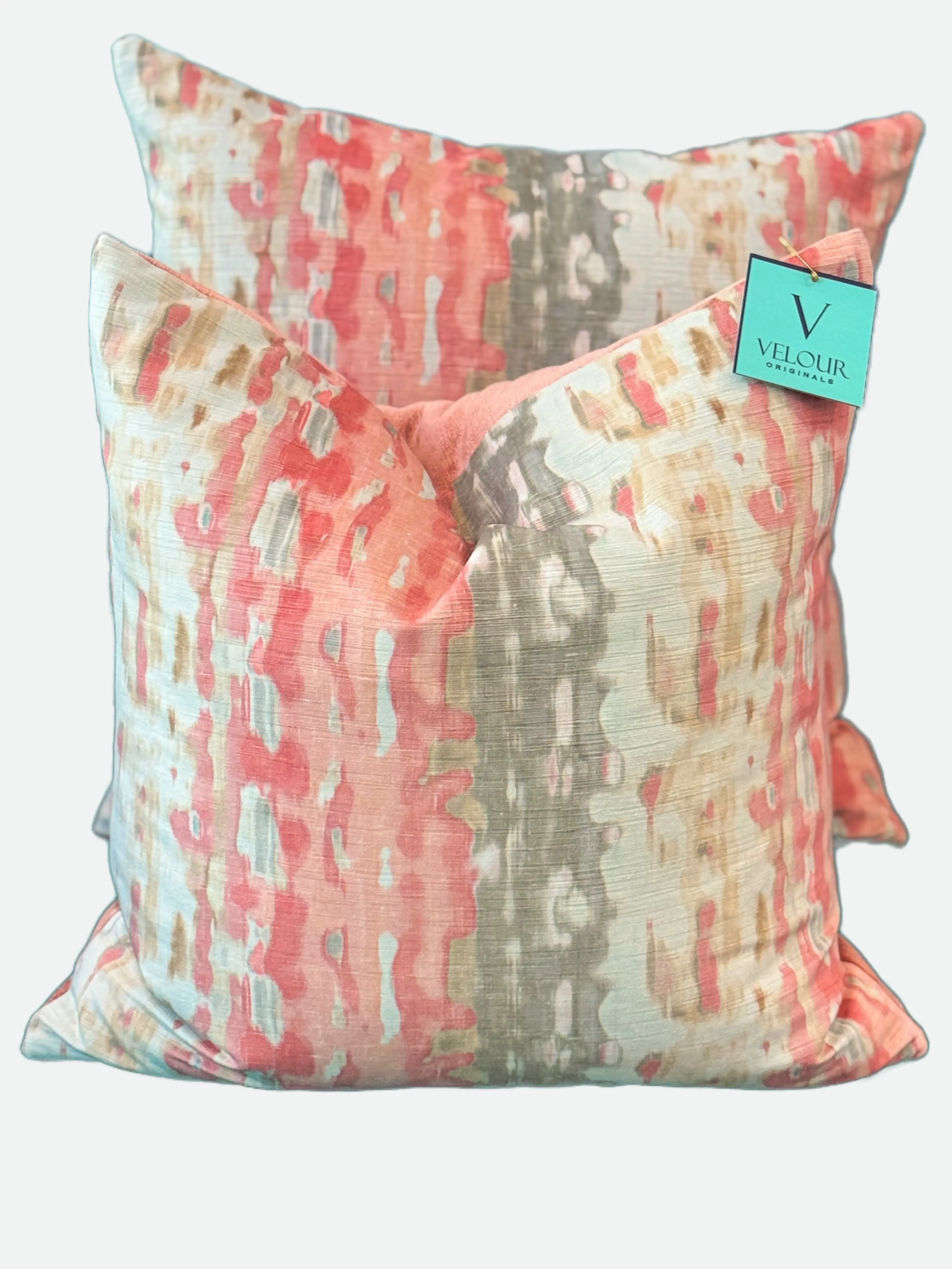 Tulpa Coral Velvet Pillows