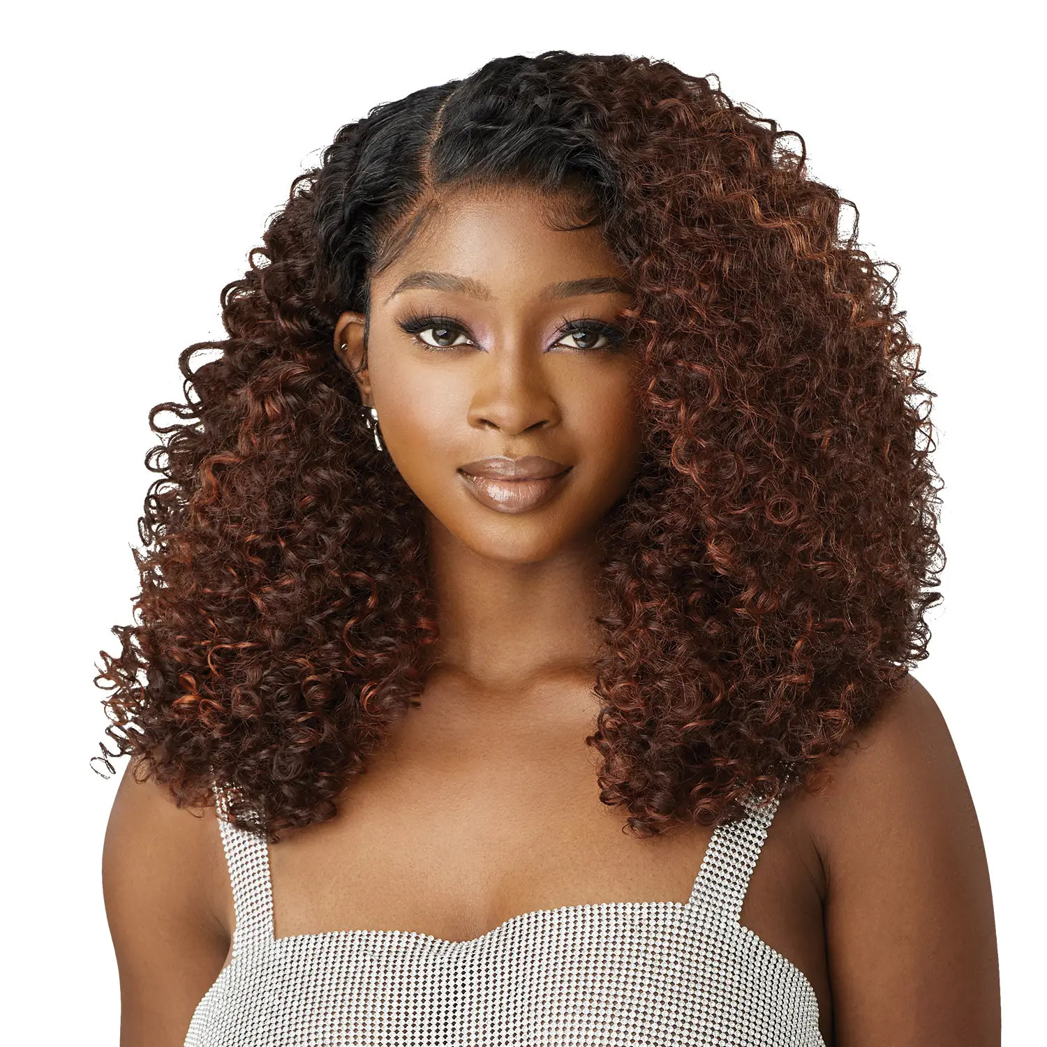 Outre Swirlista Swirl 103 HD Lace Front Wig, Natural Glueless Synthetic Fiber for Beautiful Blending with a Melted Hairline & 5" Deep C-Part, Natural Glueless Wig, Synthetic Fiber Wig