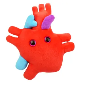 GIANTmicrobes Heart Plush - Anatomical Heart Gifts, Open Heart Surgery Gifts, Cardiologist Gifts, Cardiology Gifts, Heart Stuffed Animal