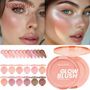 1PC Blush- Low-Saturation Soft Gradient Matte Finish, Rich In Colors, Nude Makeup, Monochrome Blush Palette, Suitable for Beginner, Lightweight Natural Look
