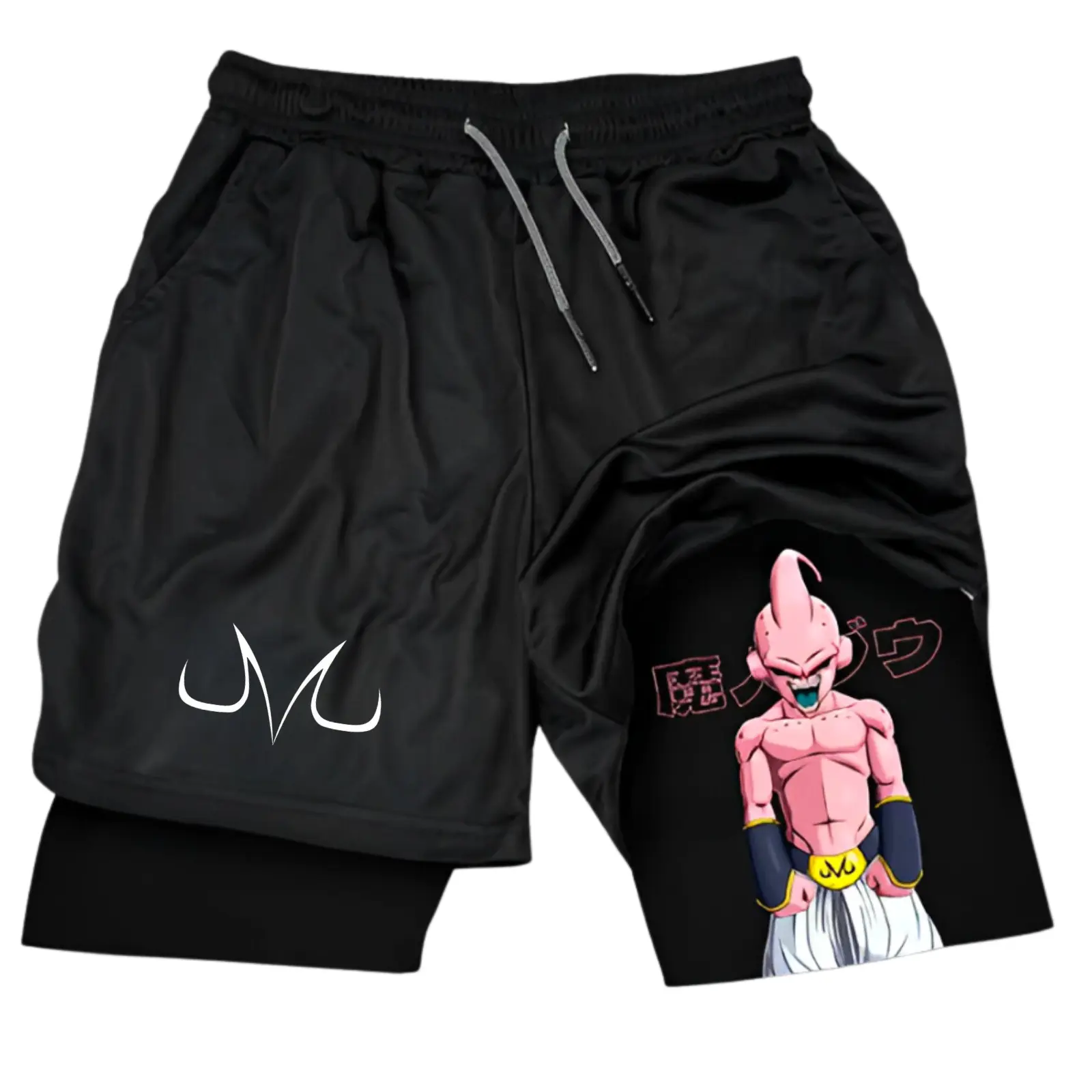 Cotton Majin Buu Gym Shorts, Goku Gogeta Majin Buu Shorts, Dragon Ball Gym Shorts, Anime Lover