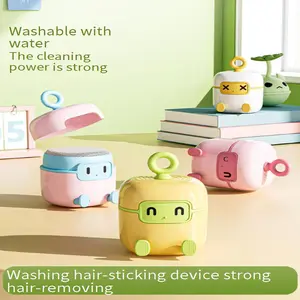 Adhesive cleaner - A sticky roller with a sticky brush, a portable pet hair , a washable and  gel sticky roller for pets, a mini adhesive roller for home use - Pet hair  for clothes and travel.washable,,roller reusable lint remover