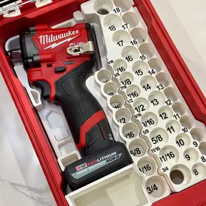 M12 FUEL 3/8" or 1/2" Impact Milwaukee Packout Insert | GEN 2 (2563-20) SUPPORTED!!! | Tool Organization | Custom Insert Packout 48-22-8435