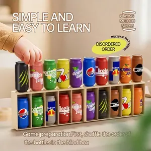 New Puzzle Drink Match Memory Practice Logic Thinking Board Game, Beneficial Intelligence Toy, Educational Brain Teaser
