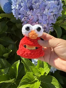 Handmade-Red Outfit Chick Plush