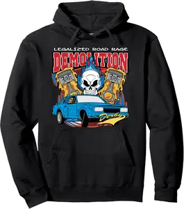 Demolition Derby Hoodie Road Rage Pullover Hoodie