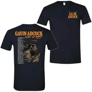 Gavin Adcock T-Shirt, Gavin adcock 2 sides TShirt, Country Music Vintage Graphic Tee, Tour 2025 Shirt  Unisex Top